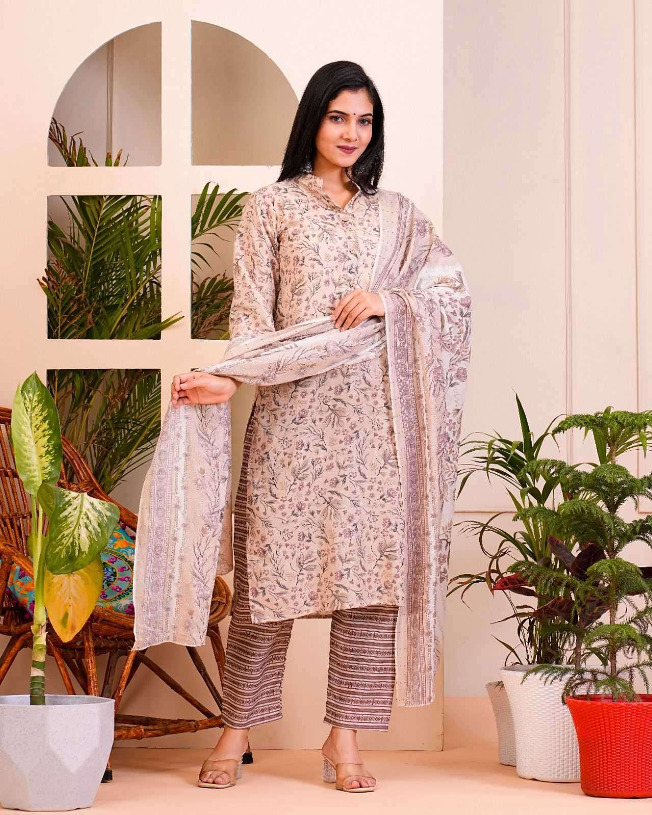 pr heritage cotton 3pc fullstitch comfy wear salwar kameez combo set