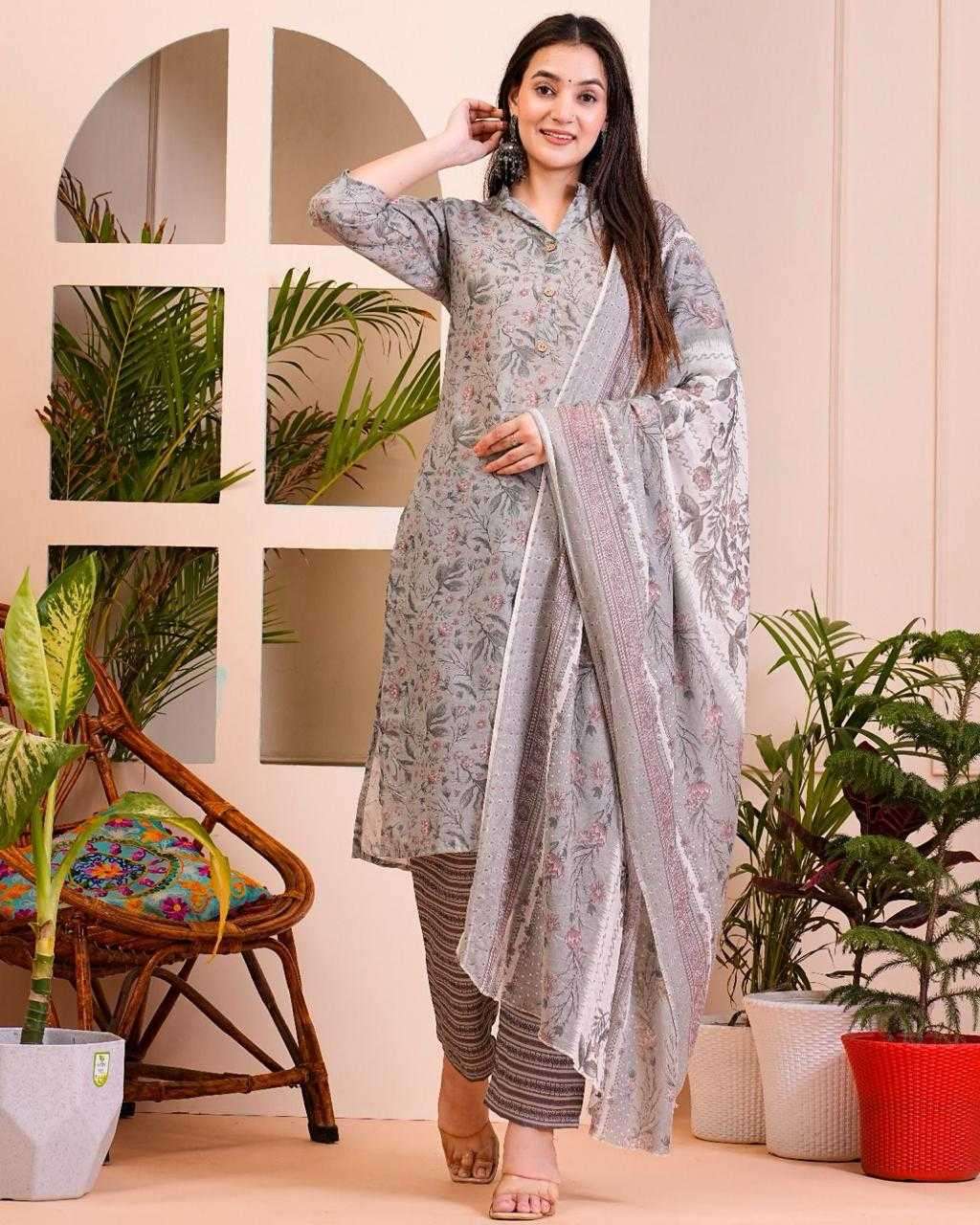 pr heritage cotton 3pc fullstitch comfy wear salwar kameez combo set