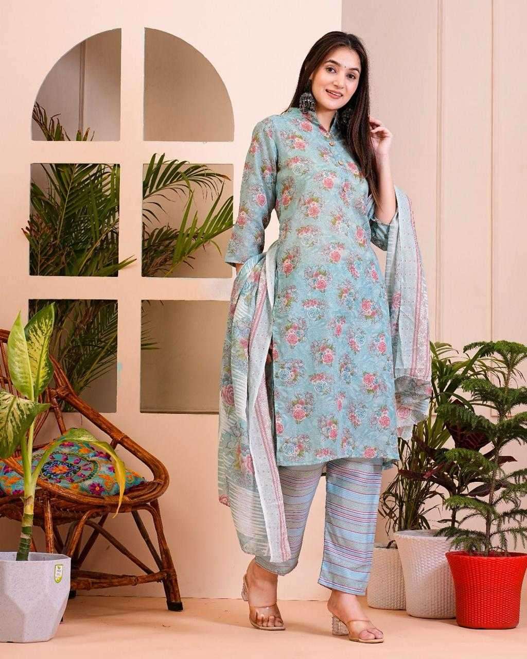pr heritage cotton 3pc fullstitch comfy wear salwar kameez combo set