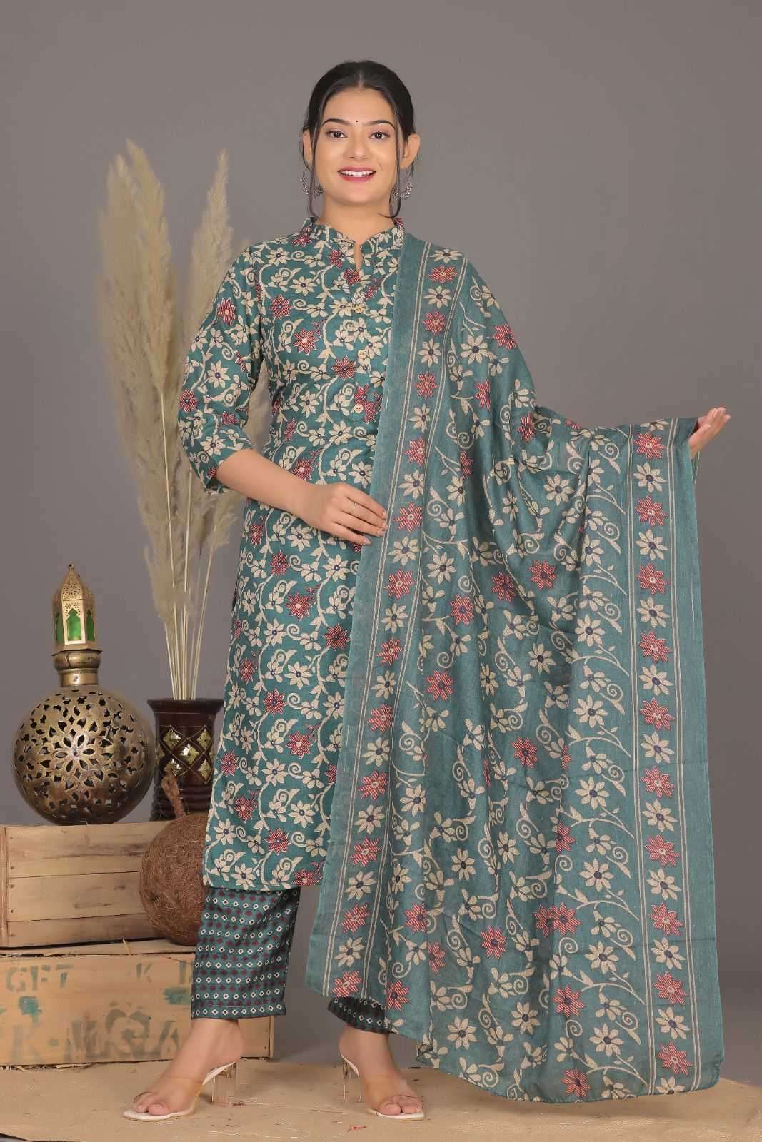 pr heritage slub cotton 3pcs part 2 cotton slub readymade suit 