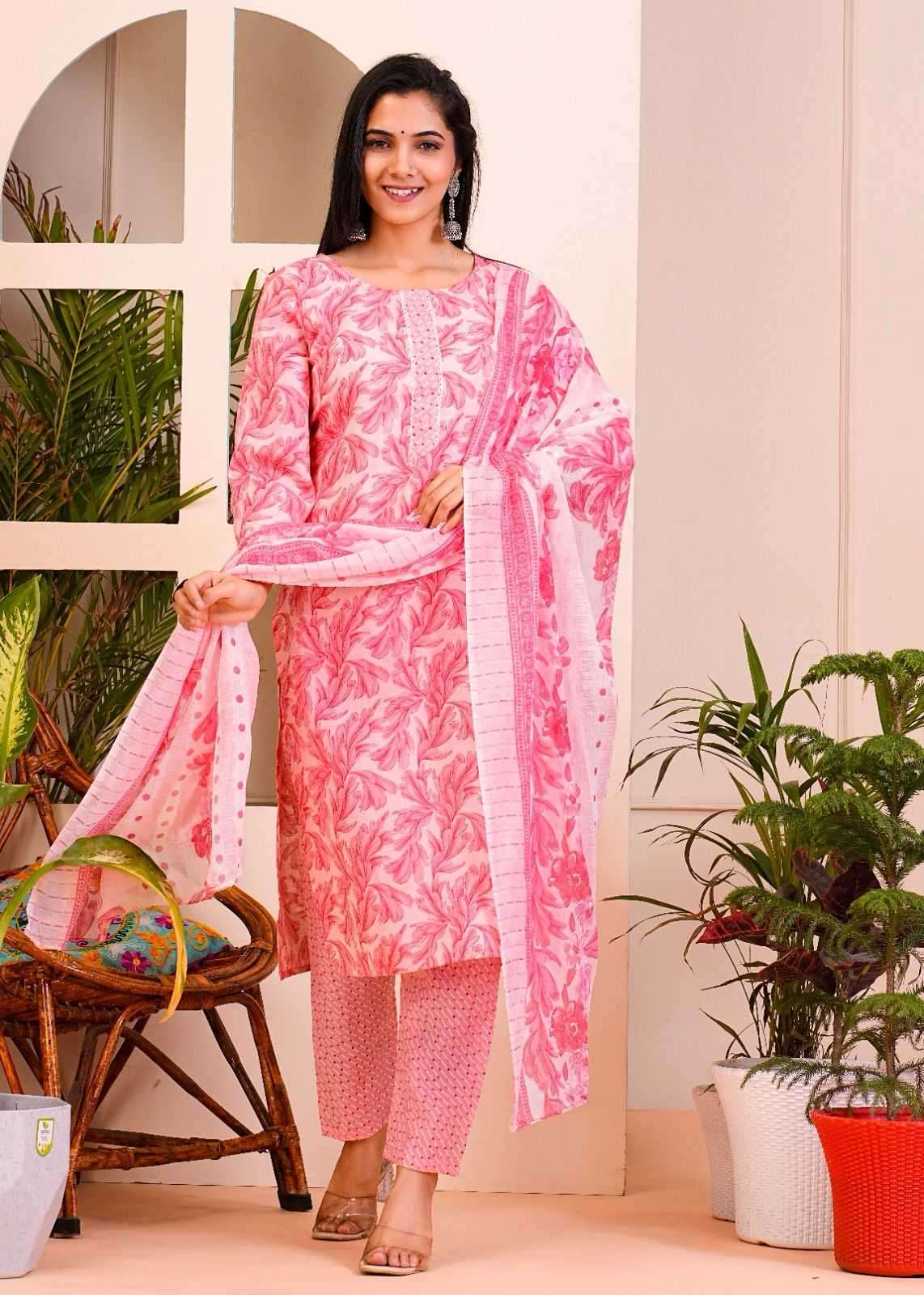 pr heritage slub cotton 3pcs part 2 cotton slub readymade suit 