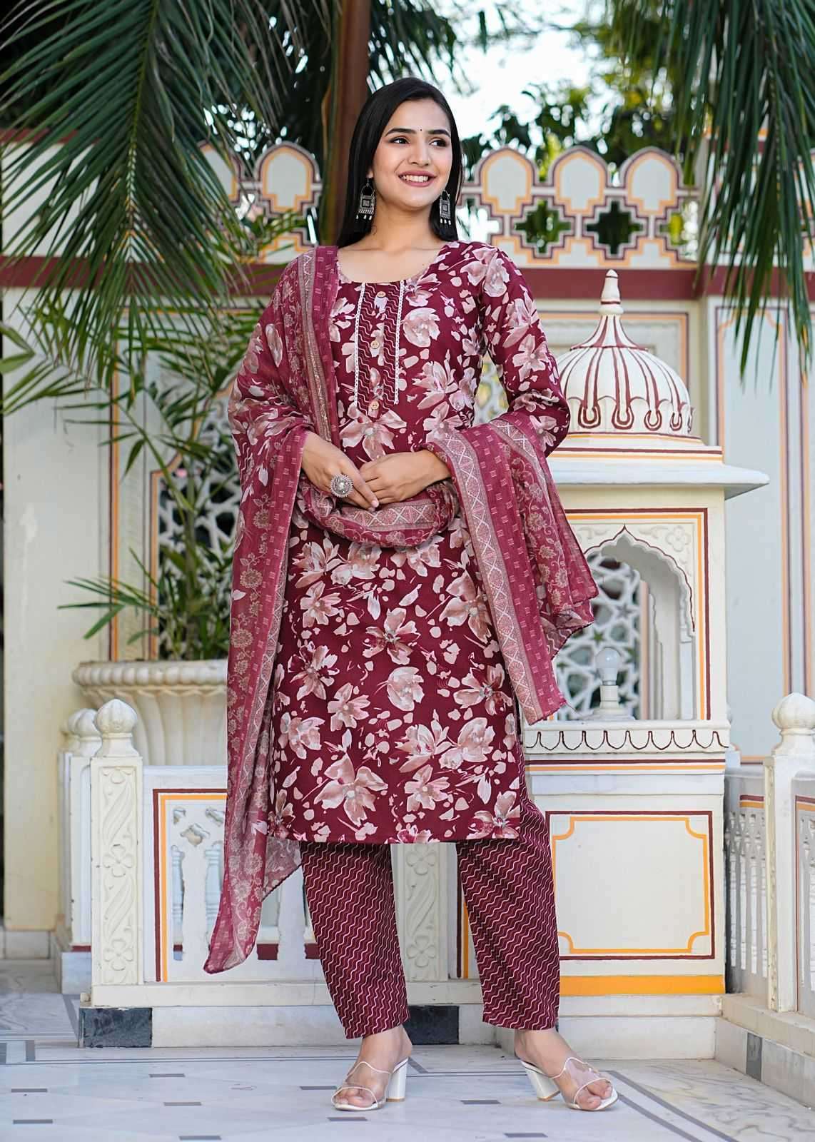 pr heritage slub cotton 3pcs part 2 cotton slub readymade suit 