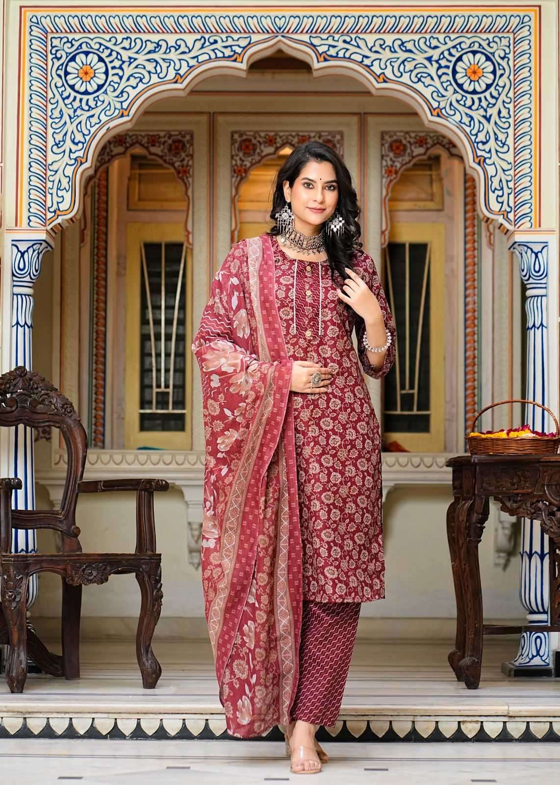 pr heritage slub cotton 3pcs part 2 cotton slub readymade suit 