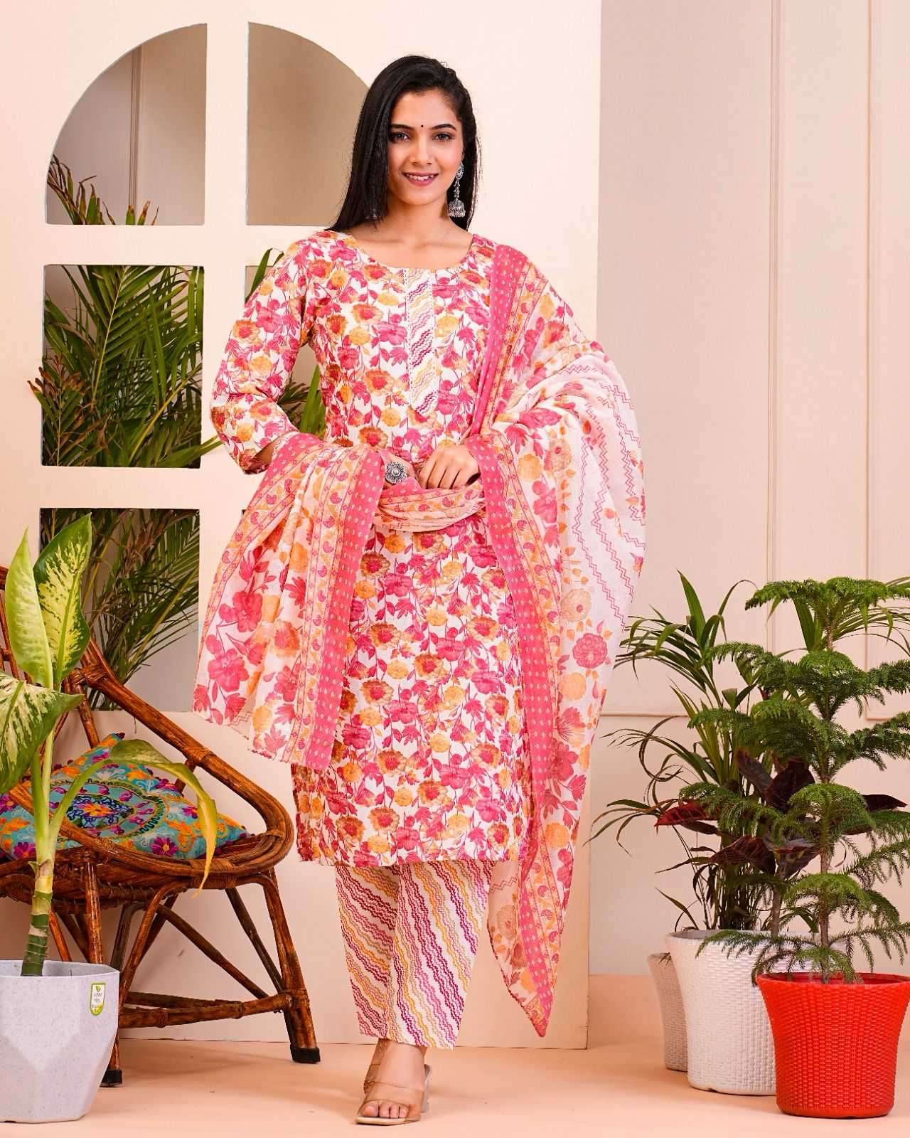 pr heritage slub cotton 3pcs part 2 cotton slub readymade suit 