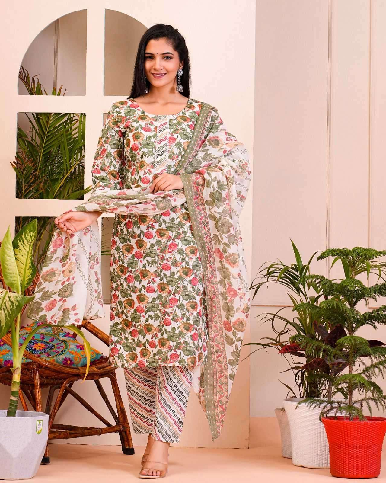pr heritage slub cotton 3pcs part 2 cotton slub readymade suit 