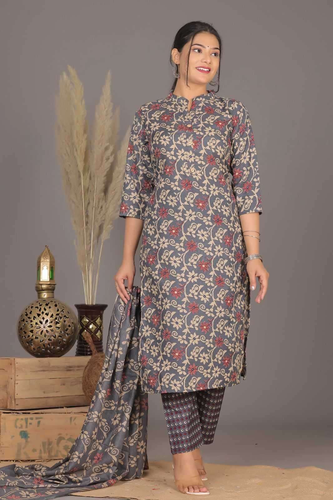 pr heritage slub cotton 3pcs part 2 cotton slub readymade suit 