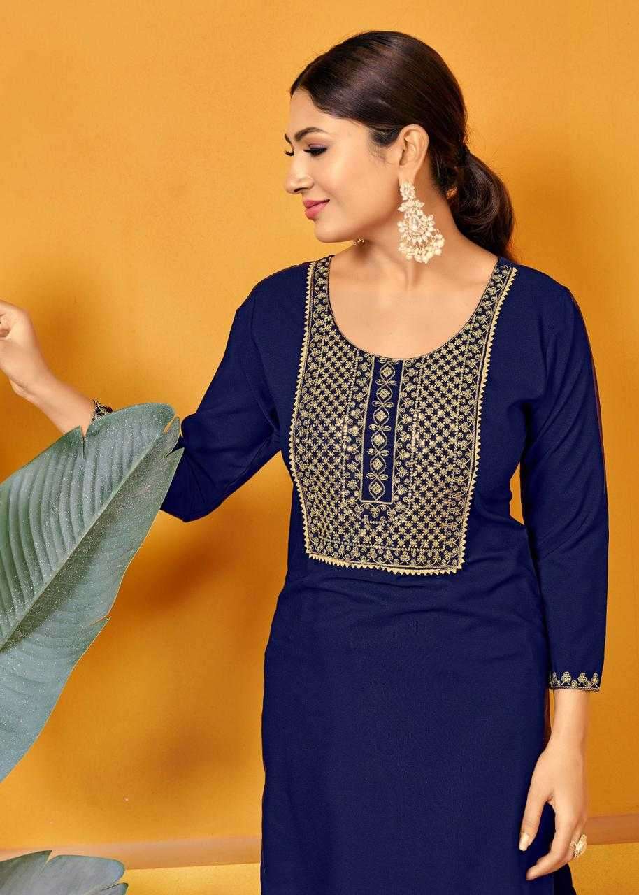 pr popcorn series 1001-1006 malai rayon kurti 