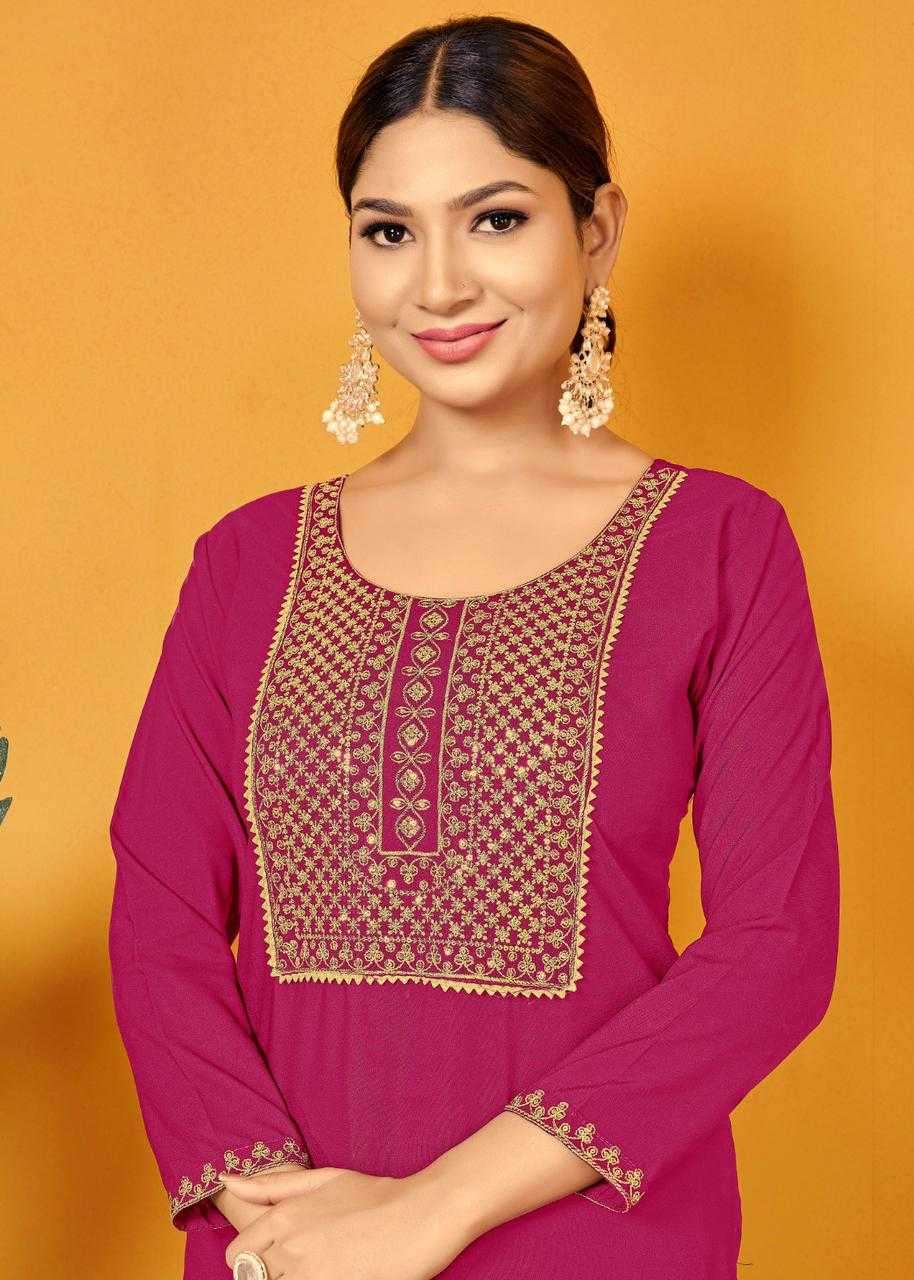 pr popcorn series 1001-1006 malai rayon kurti 