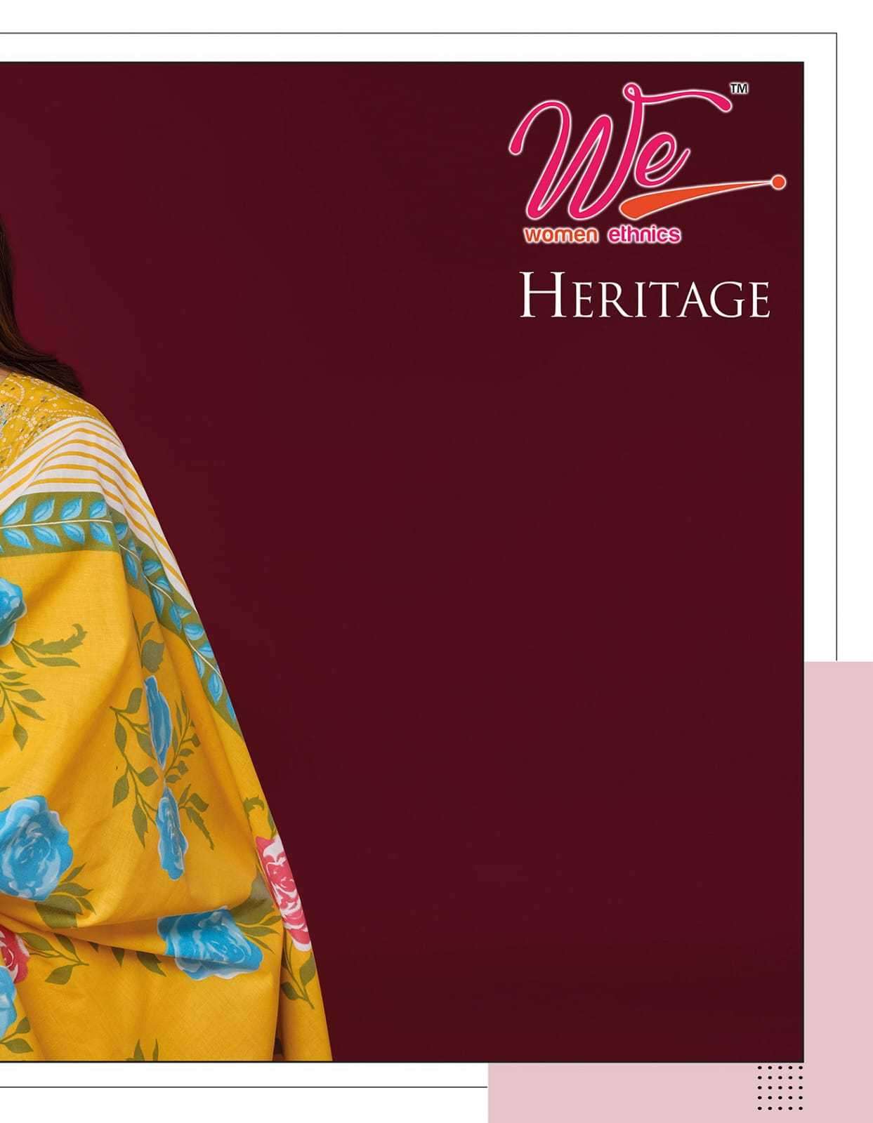 we women heritage series 5301-5306 Pure Cotton Print readymade suit 