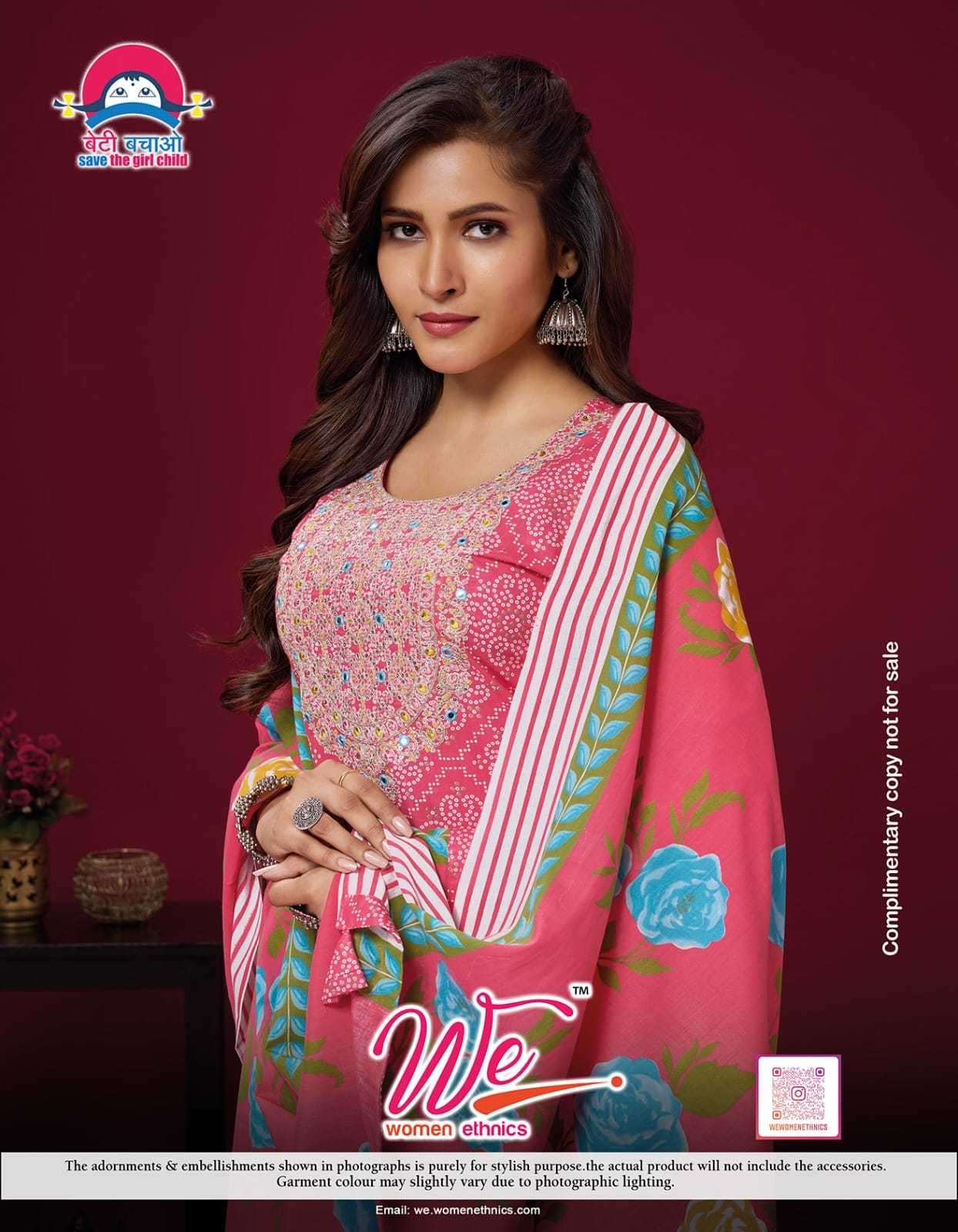 we women heritage series 5301-5306 Pure Cotton Print readymade suit 