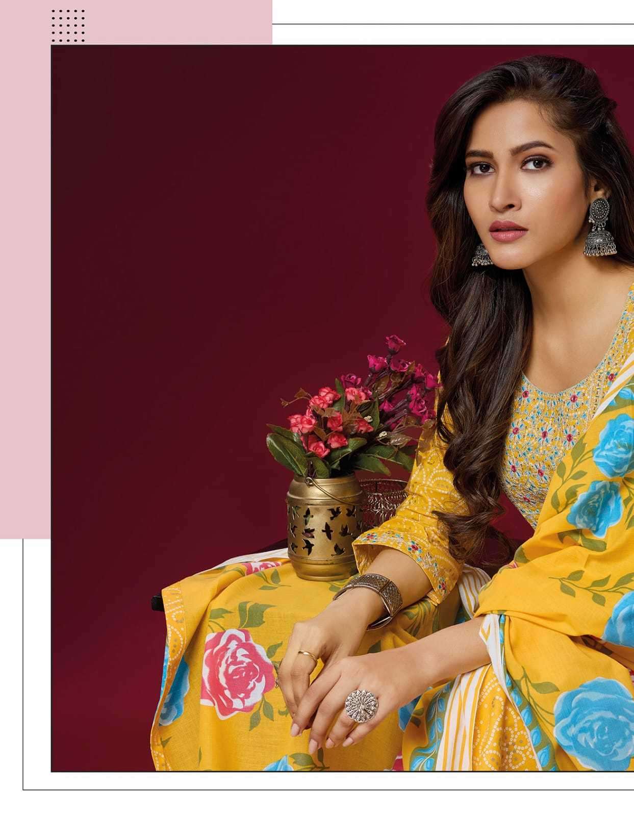 we women heritage series 5301-5306 Pure Cotton Print readymade suit 