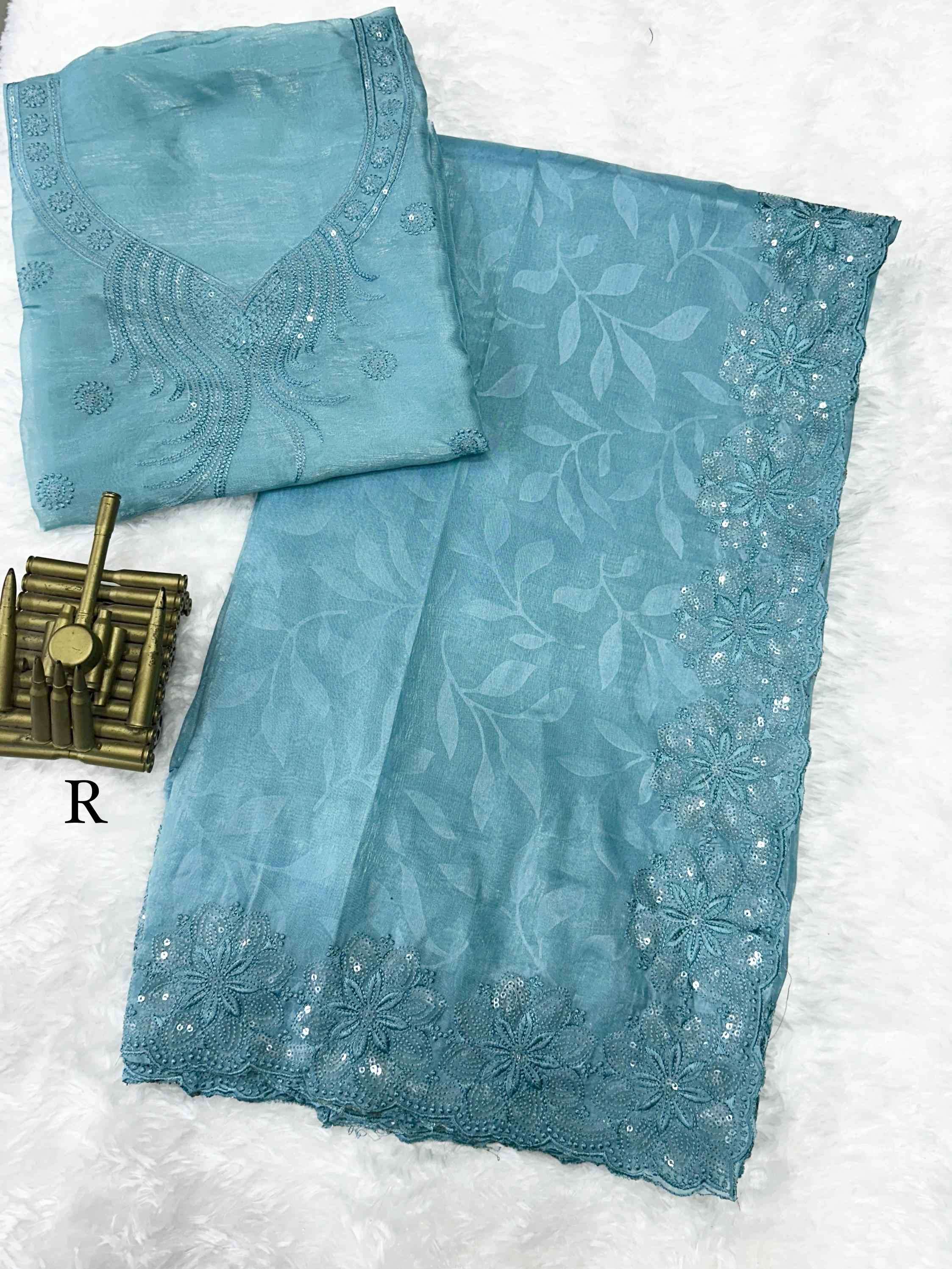 BT-56 Kangana Dive into a dreamy world of pastel colors shades Rangeen silk saree