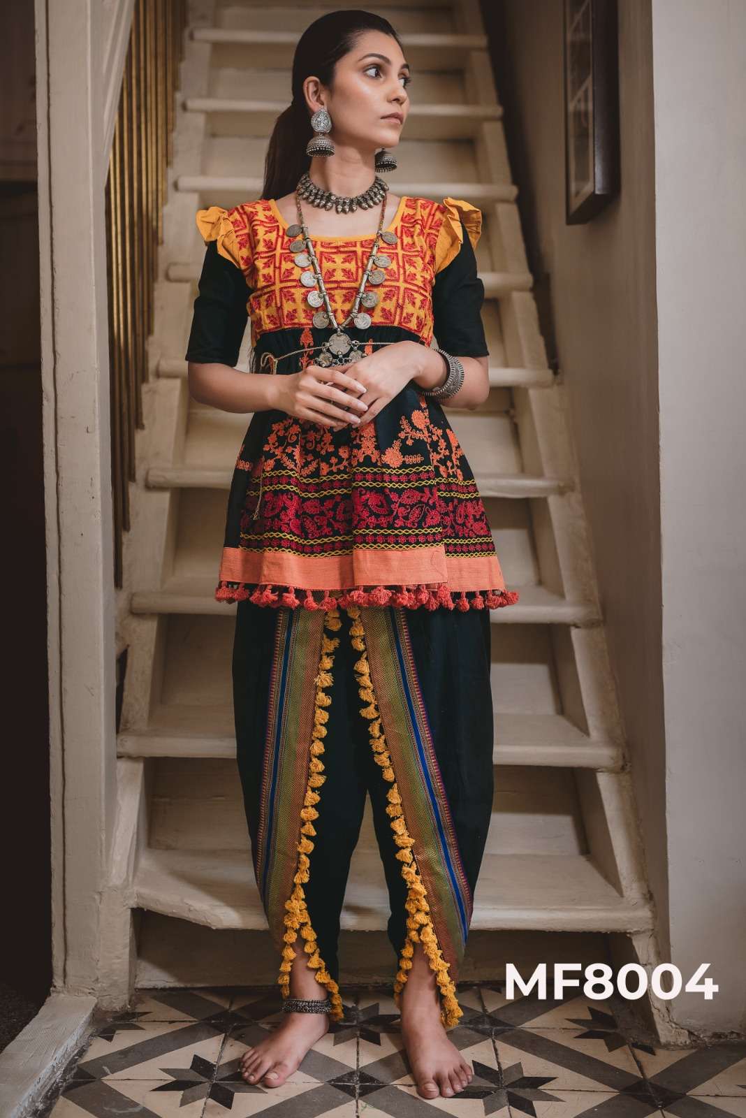 KATH-PUTLI FEMALE KEDIA COLLECTION colorful heavily embroidered kedias