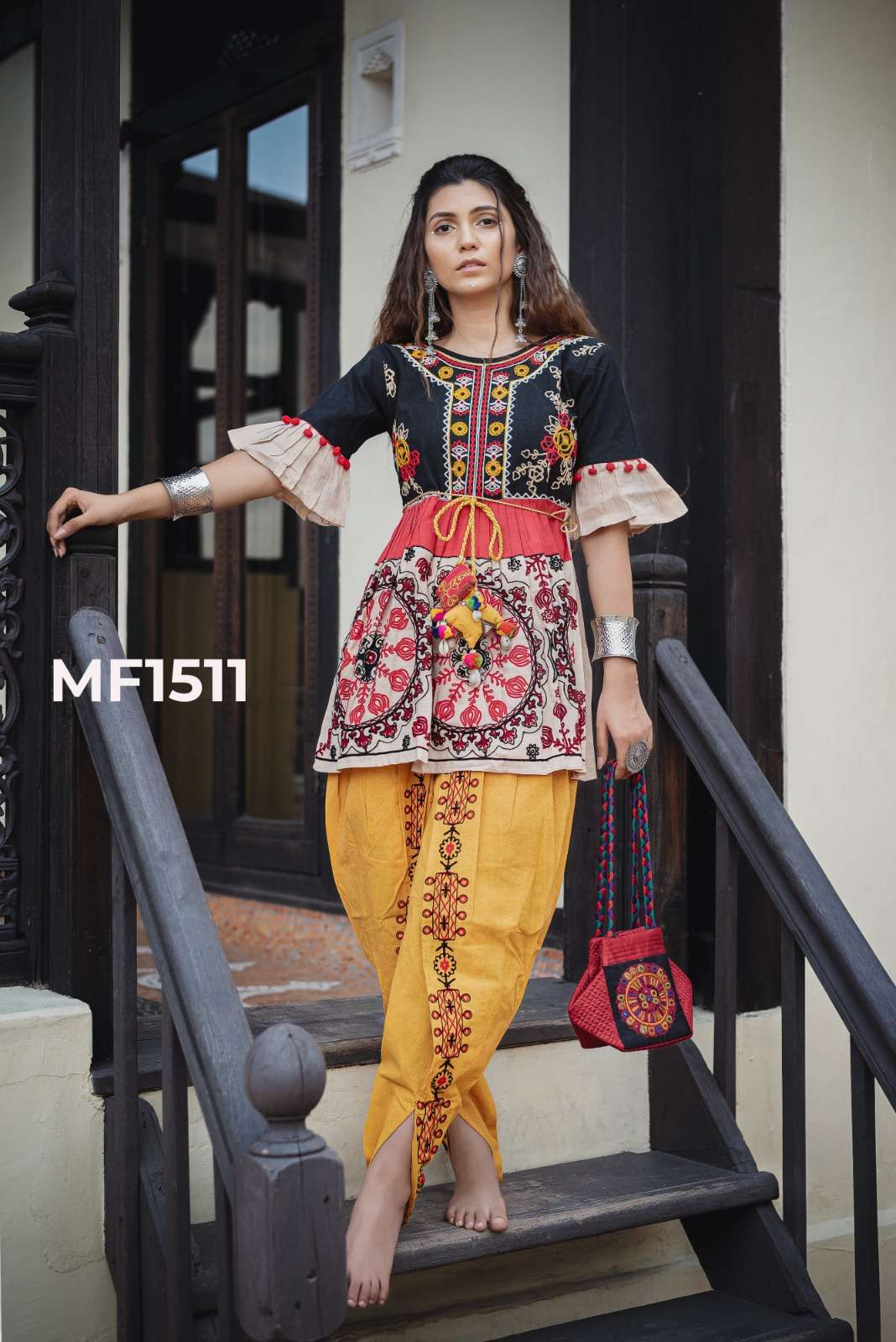 KATH-PUTLI FEMALE KEDIA COLLECTION colorful heavily embroidered kedias