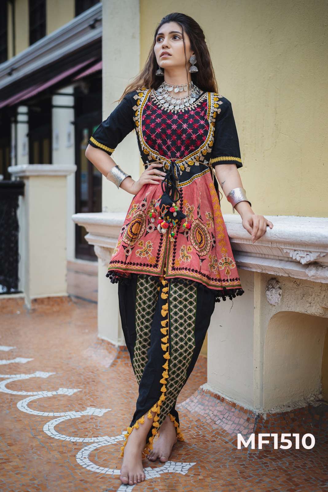 KATH-PUTLI FEMALE KEDIA COLLECTION colorful heavily embroidered kedias