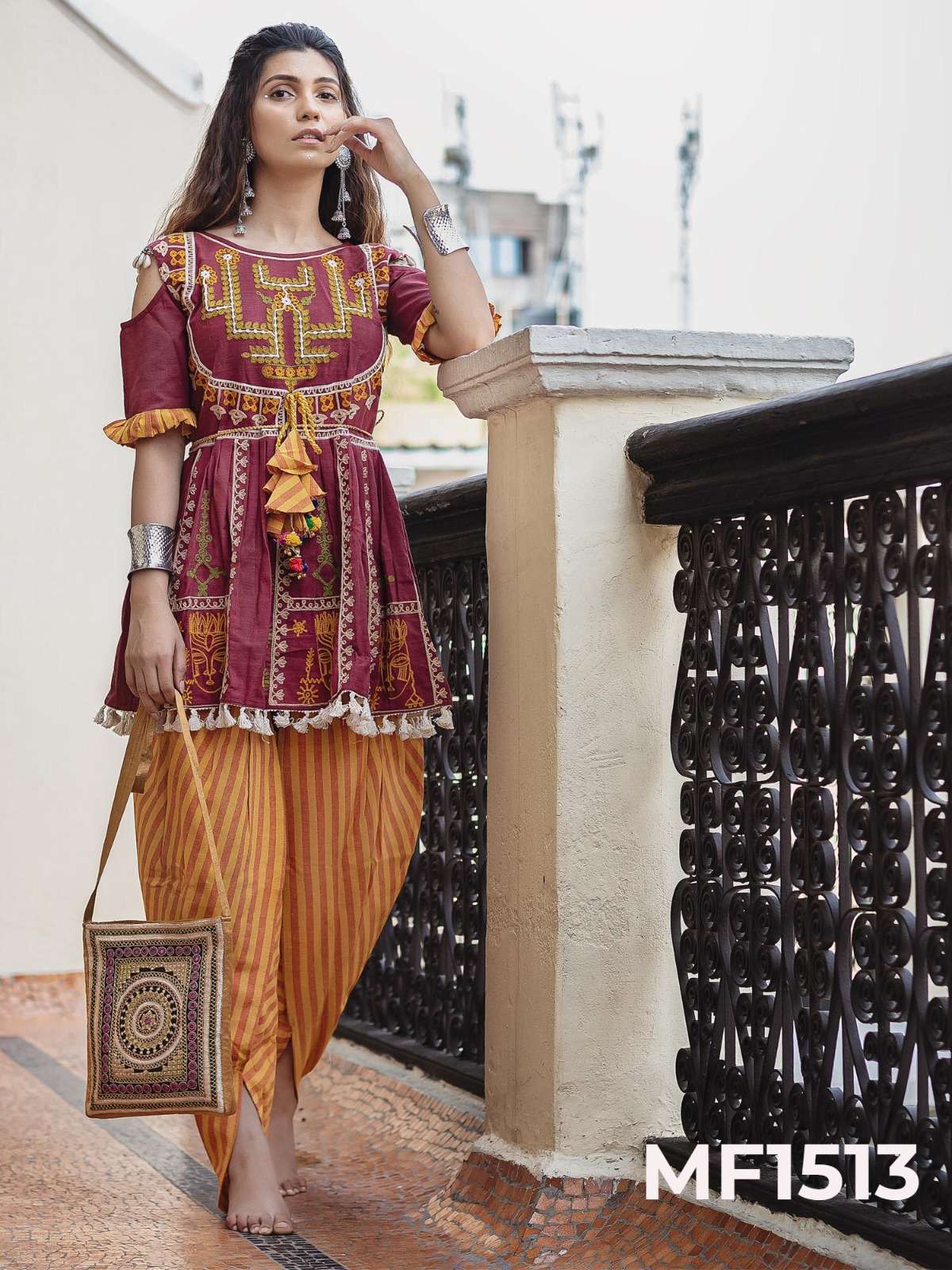 KATH-PUTLI FEMALE KEDIA COLLECTION colorful heavily embroidered kedias