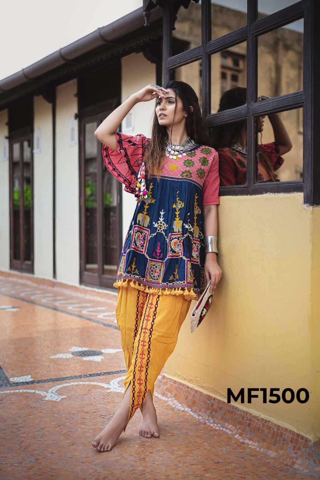 KATH-PUTLI FEMALE KEDIA COLLECTION colorful heavily embroidered kedias