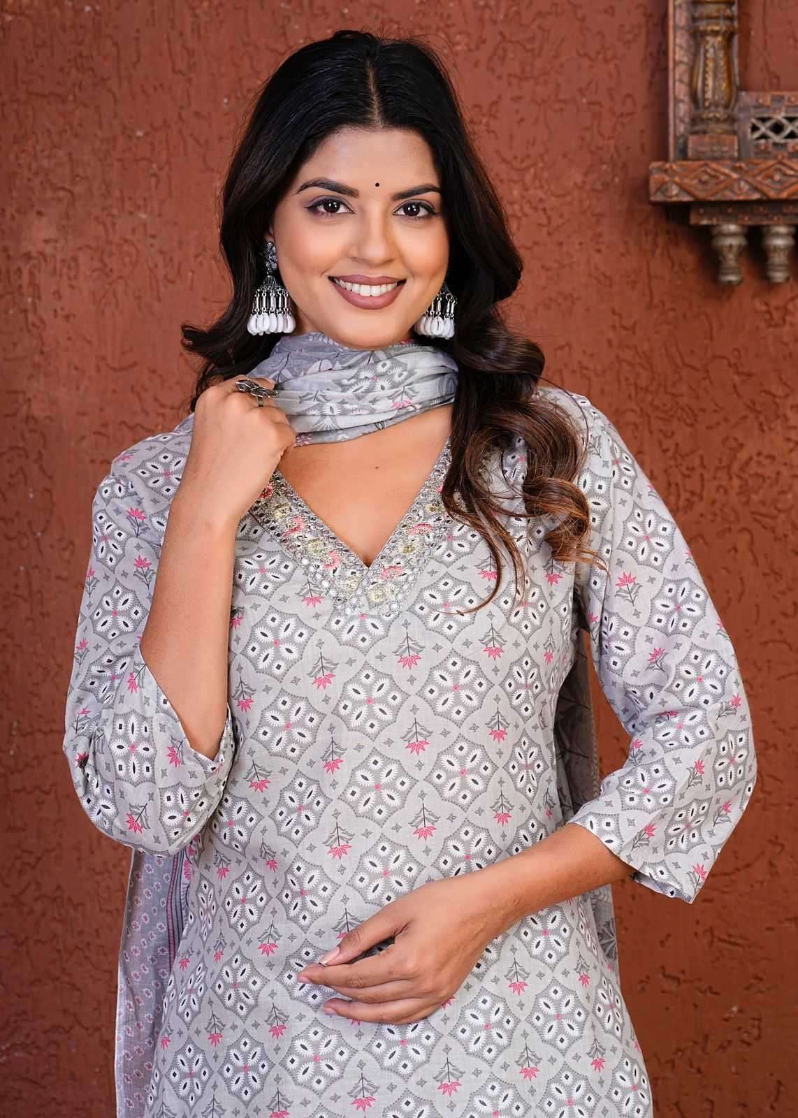 pr heritage cotton 3ps combo set readymade suit