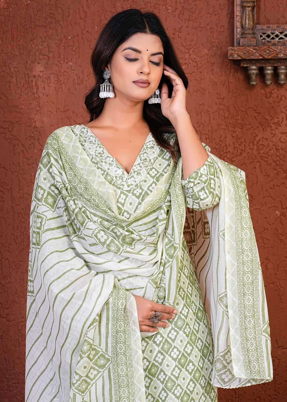 pr heritage cotton 3ps combo set readymade suit