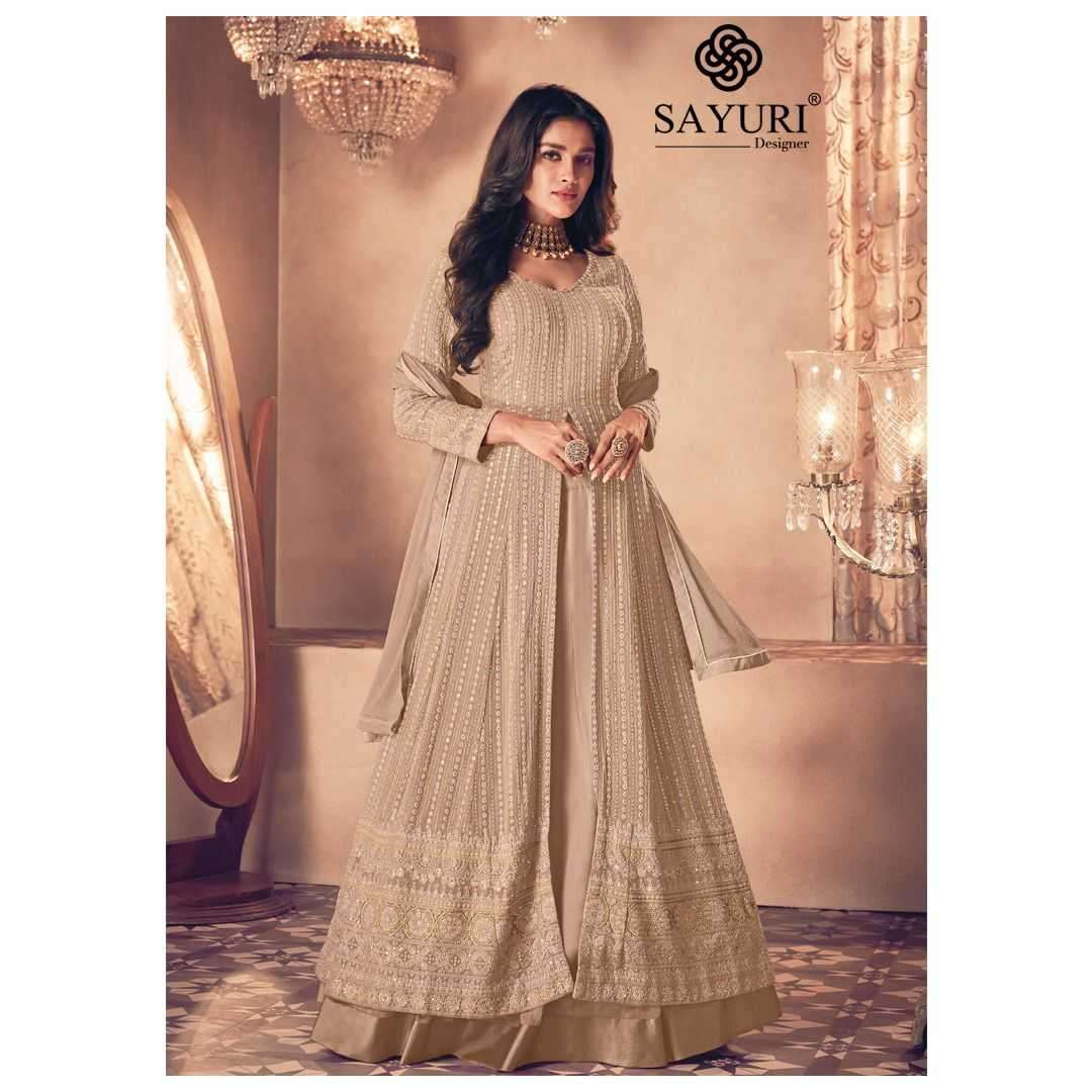 sayuri noor gold florish series 122 real georgette suit