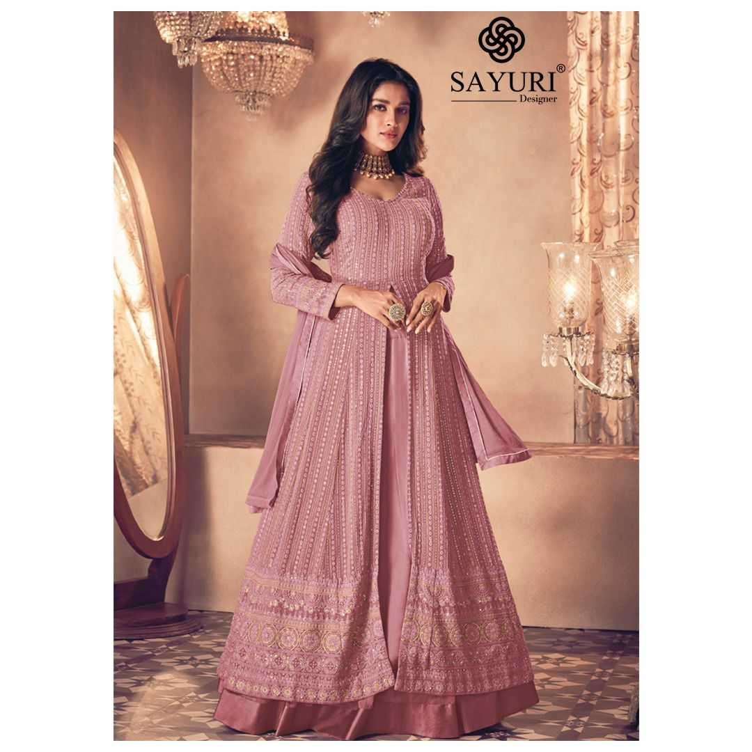 sayuri noor gold florish series 122 real georgette suit