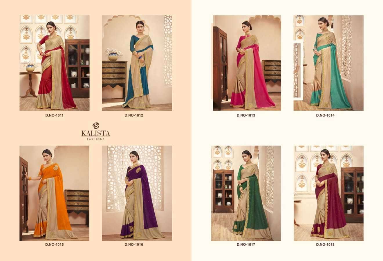 kalista timex series 1011-1018 Vichitra saree