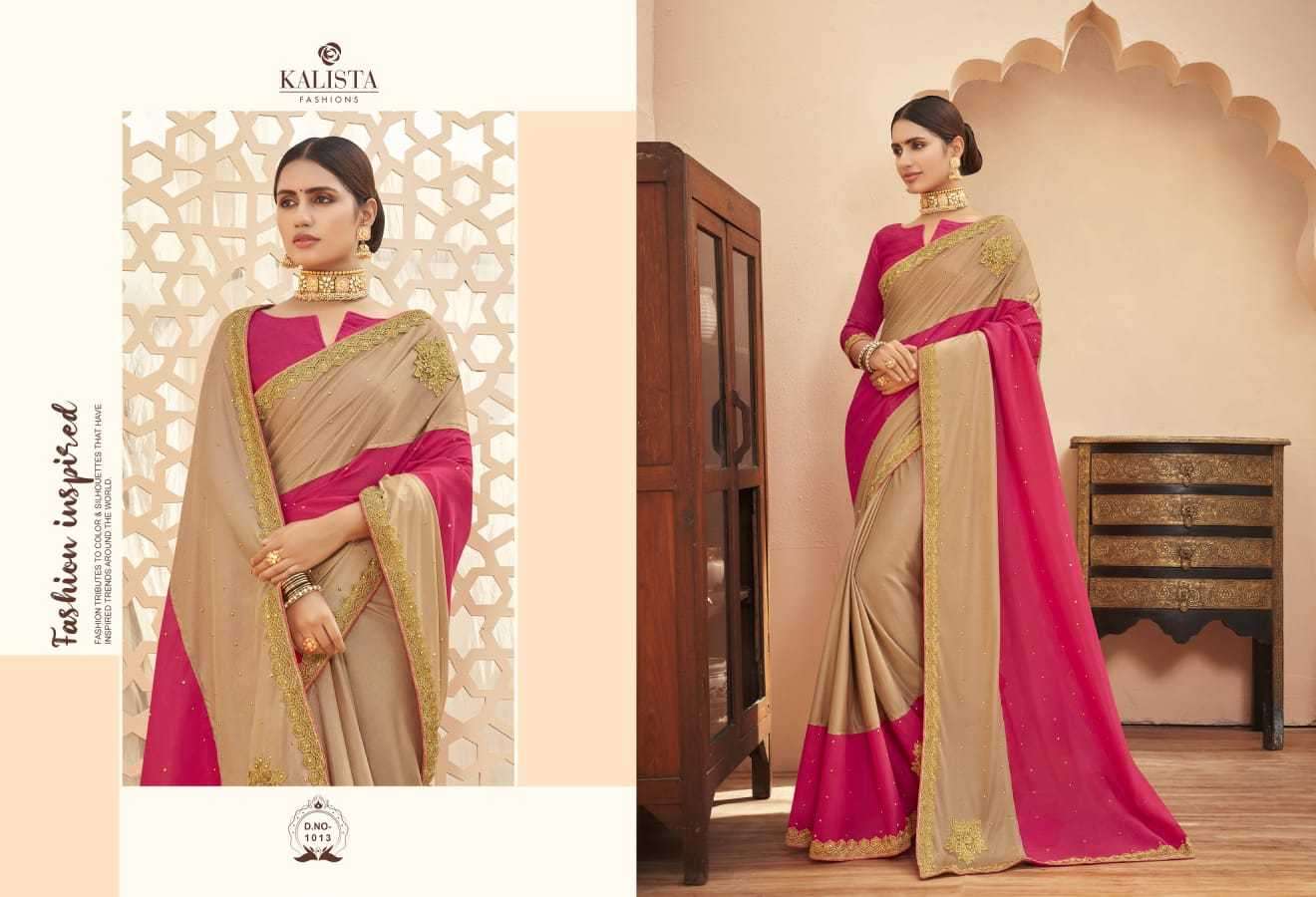 kalista timex series 1011-1018 Vichitra saree