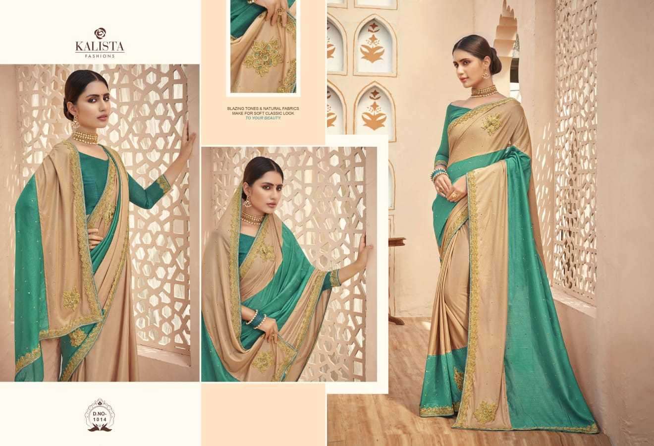 kalista timex series 1011-1018 Vichitra saree