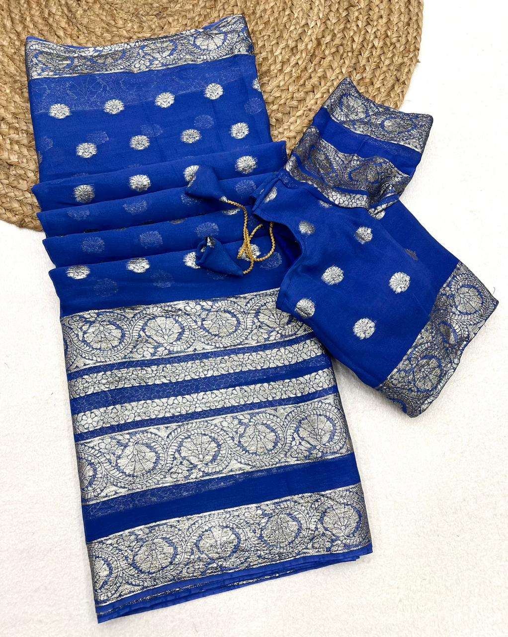 New Cataloge Launch Pure Viscose Georgette Saree