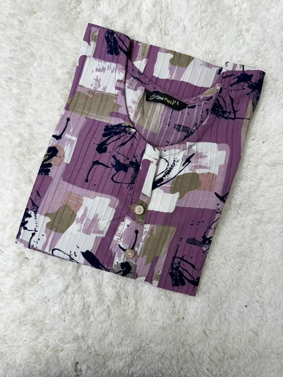 sk4u aose one piece Popcorn sugarcane kurti