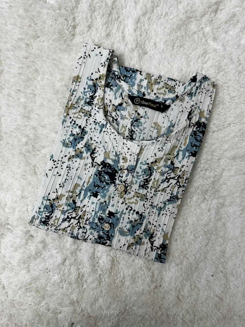 sk4u aose one piece Popcorn sugarcane kurti