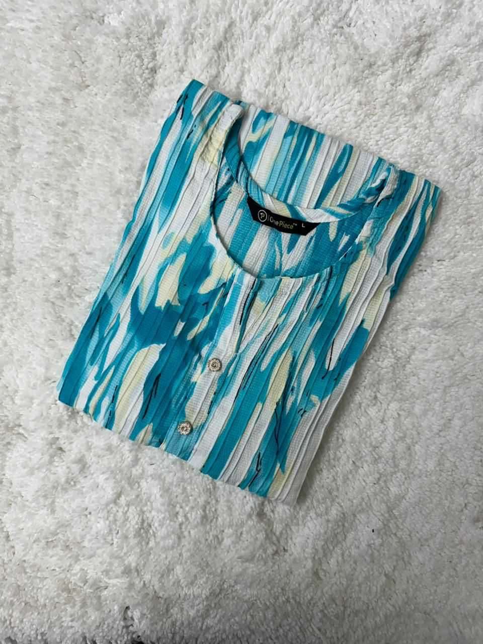 sk4u aose one piece Popcorn sugarcane kurti