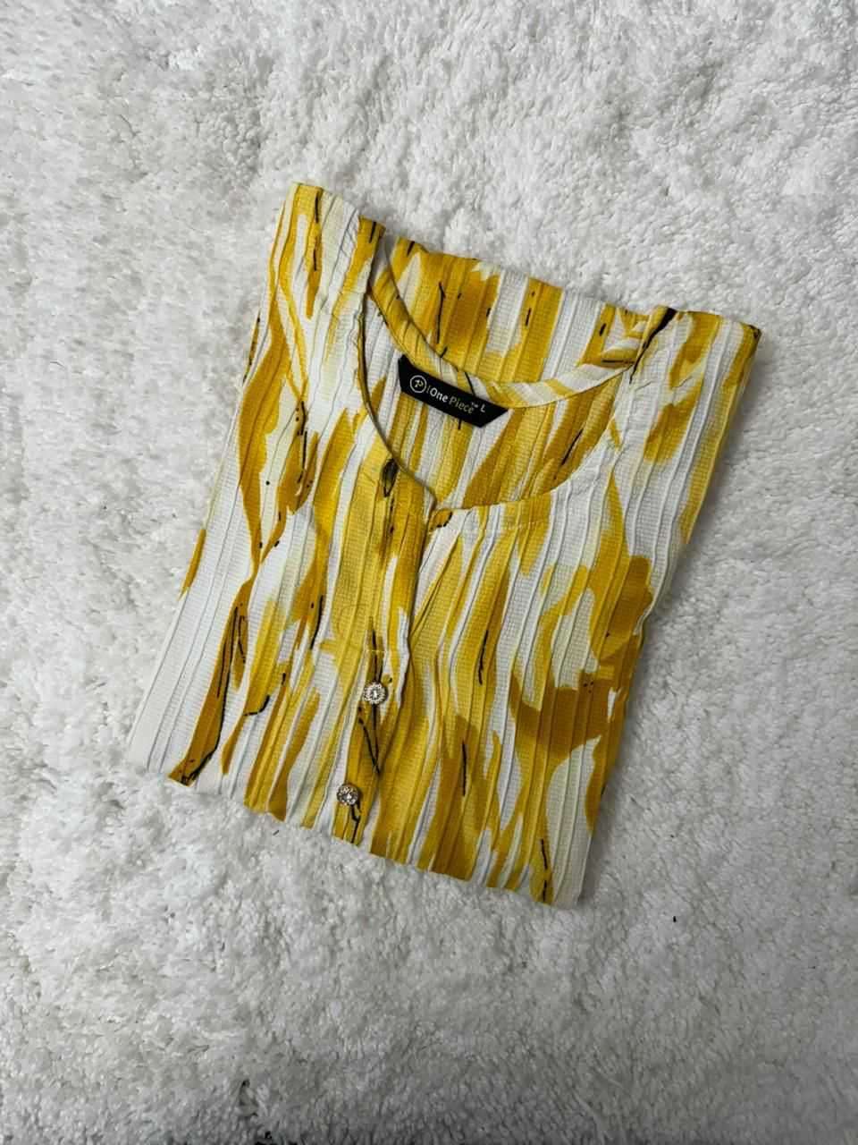 sk4u aose one piece Popcorn sugarcane kurti