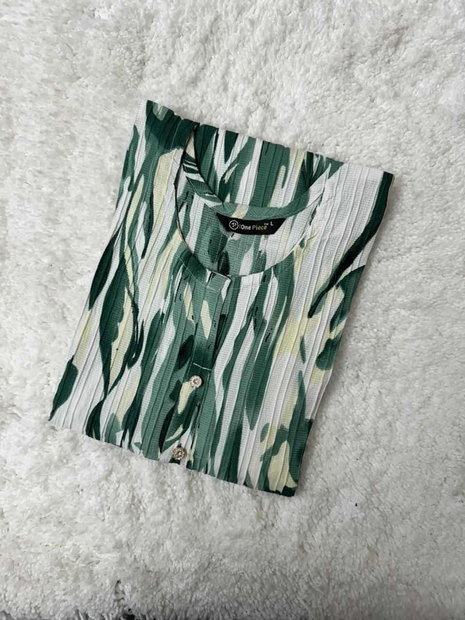 sk4u aose one piece Popcorn sugarcane kurti