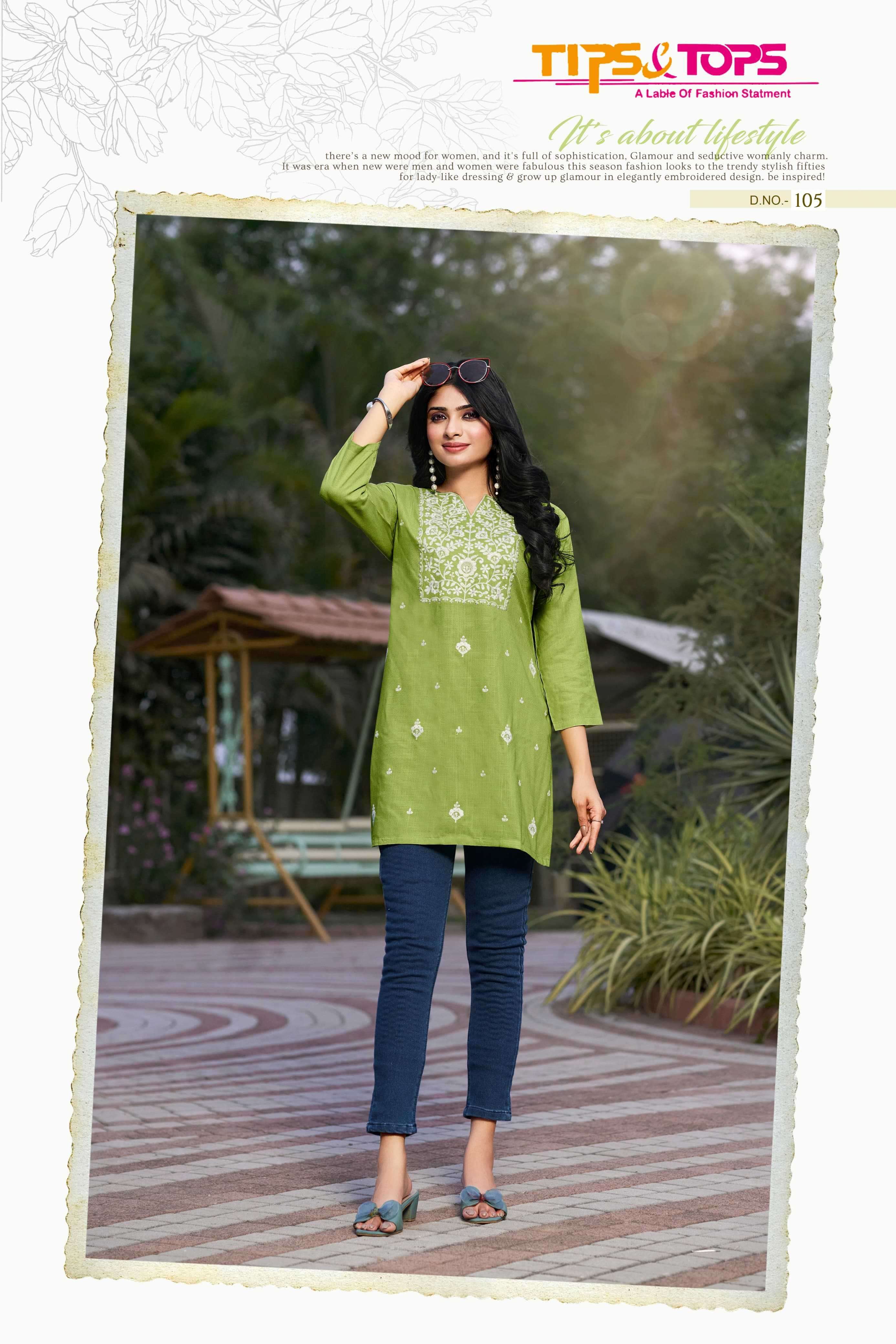 tips & tops colors vol 4 series 101-106 Heavy Reyon Slub 16kg kurti
