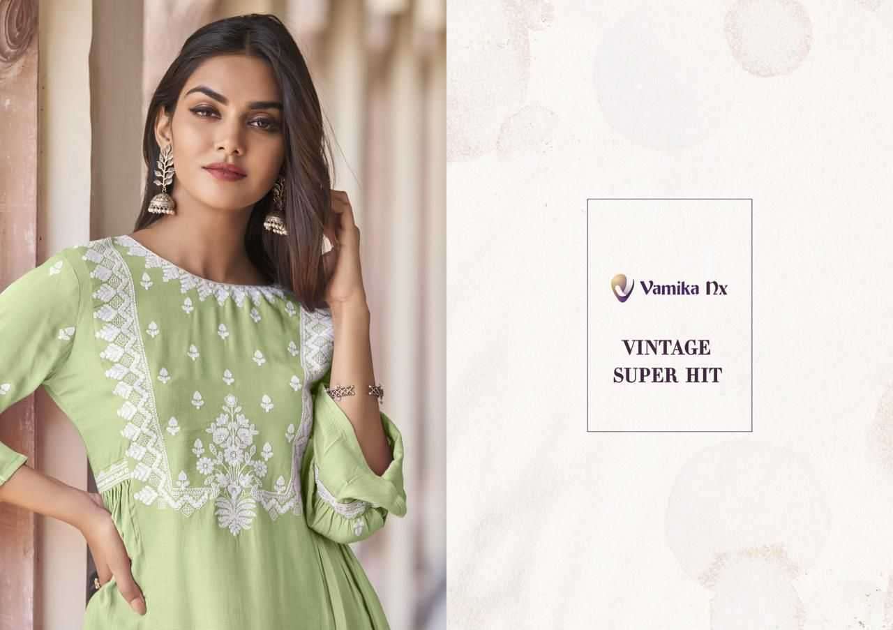 vamika nx vintage series 905 Heavy REYON co-ord sets