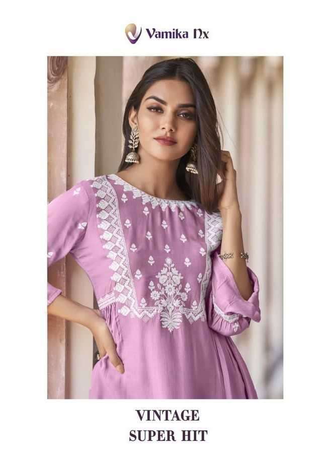 vamika nx vintage series 905 Heavy REYON co-ord sets