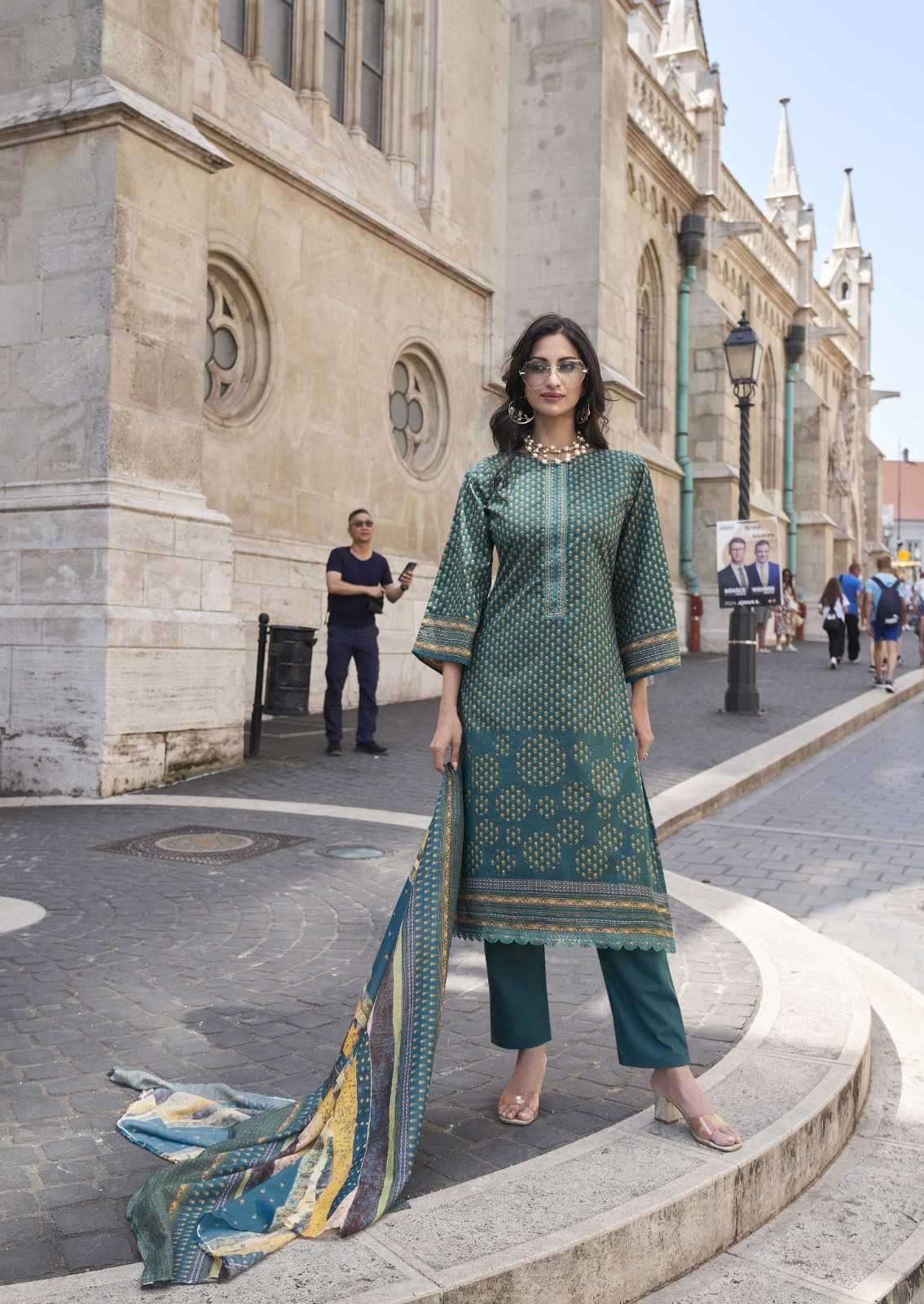 hermitage roz meher series 8000-8005 Pure Lawn suit