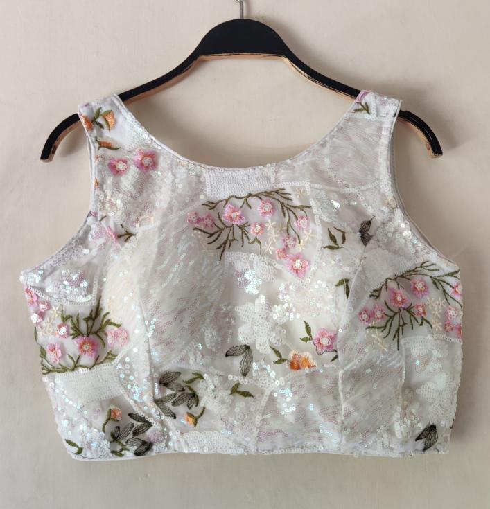 HKS-  Laadoo designer Original Imported Work Sequence blouse
