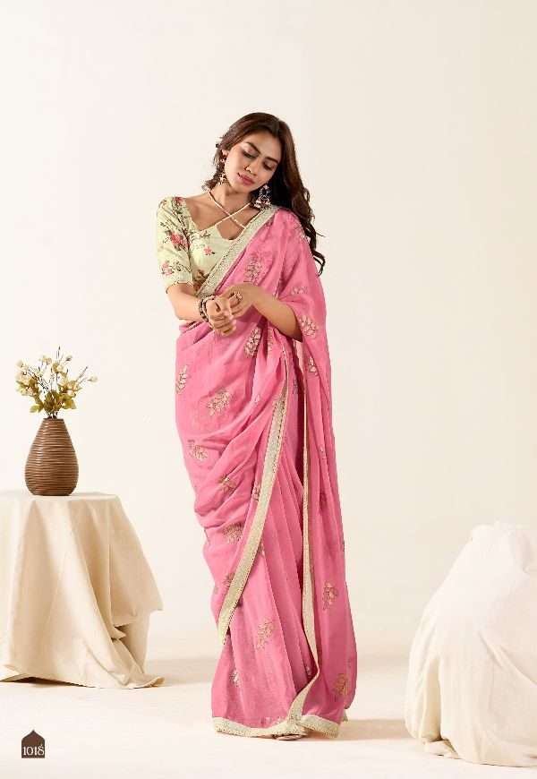 Sr Brand Sadi vol-2 designer Georgette Fancy Weaving saree