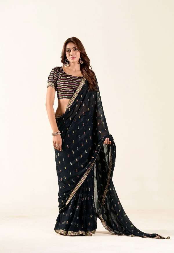 Sr Brand Sadi vol-2 designer Georgette Fancy Weaving saree
