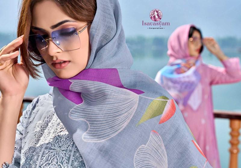 anarkali by isavasyam corporation chikan work full stitch suit
