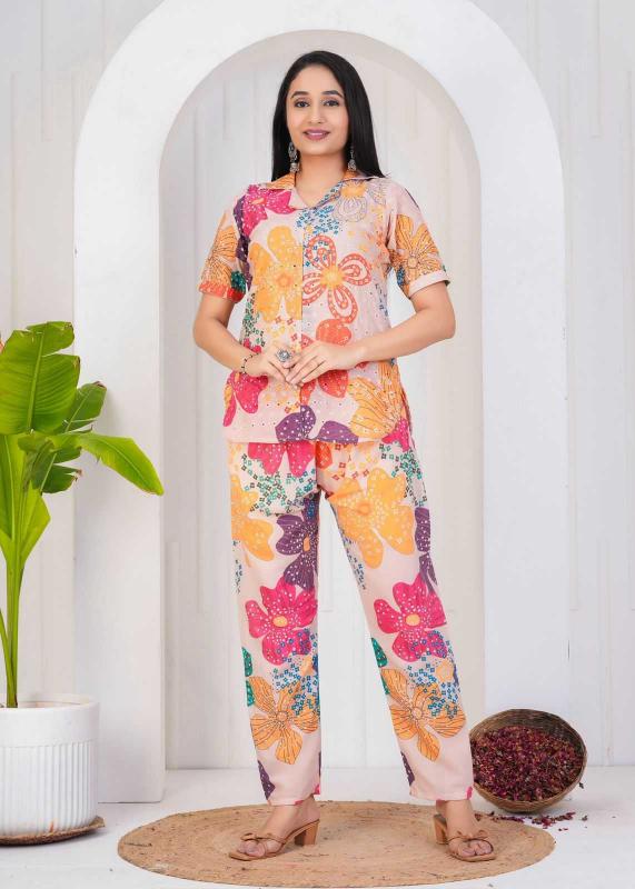 pr chicken cotton digital stylish look readymade big size co-ord set