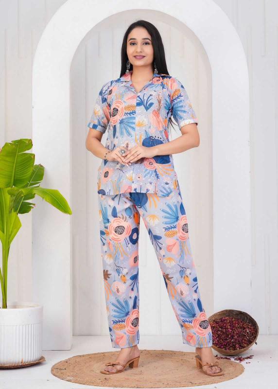 pr chicken cotton digital stylish look readymade big size co-ord set