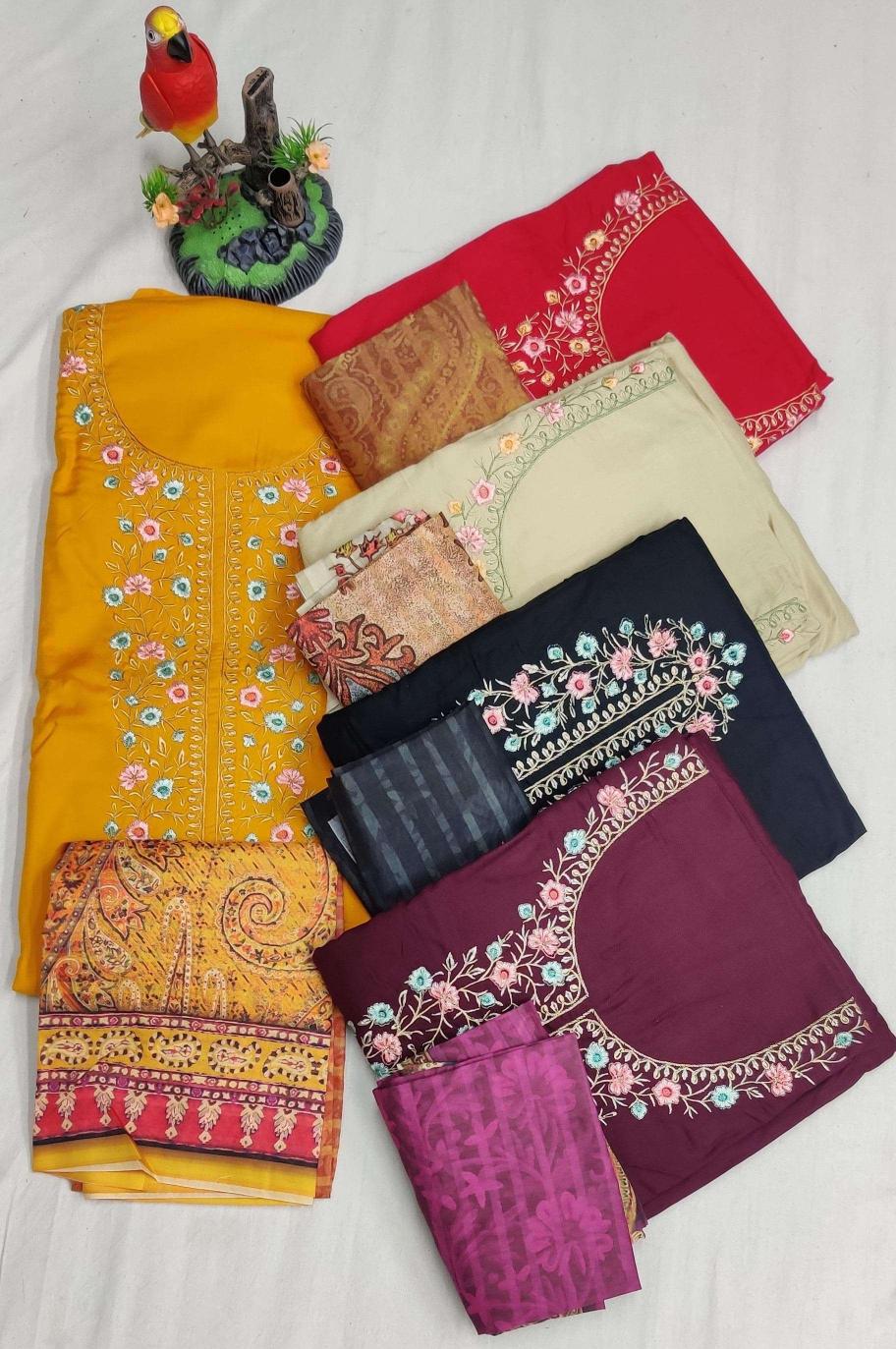 The herimtage shop begum bol 2 rayon viscose suit