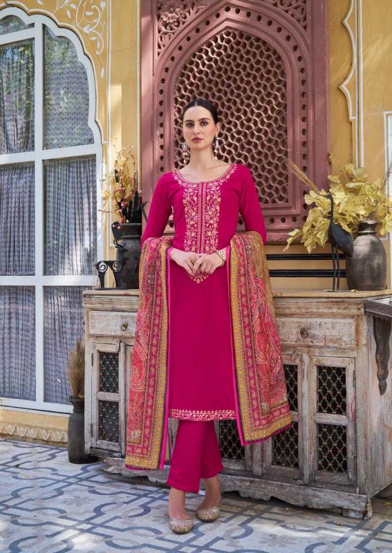 The herimtage shop begum bol 2 rayon viscose suit