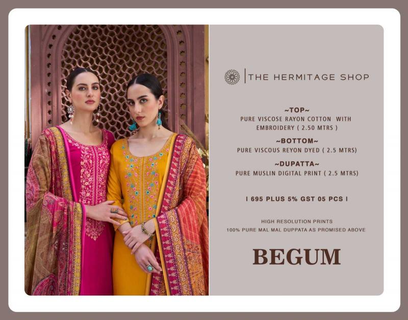 The herimtage shop begum bol 2 rayon viscose suit