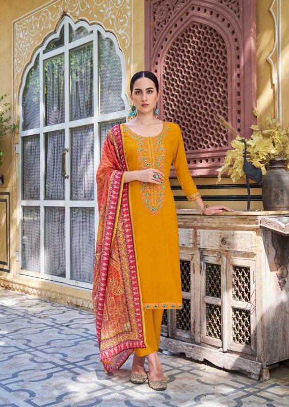 The herimtage shop begum bol 2 rayon viscose suit