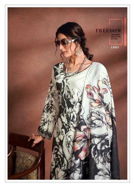 the hermitage tarazuu series 1001-1004 Pure Lawn Cotton suit