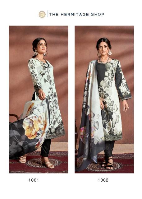 the hermitage tarazuu series 1001-1004 Pure Lawn Cotton suit